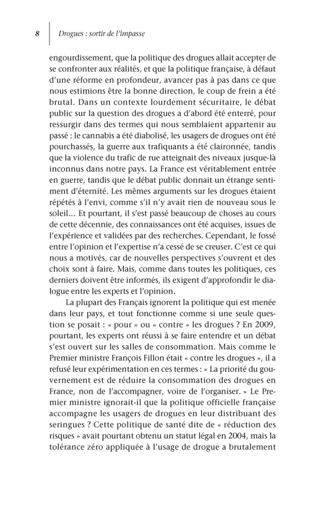 Introduction – Livre / Drogues : Sortir de l’impasse