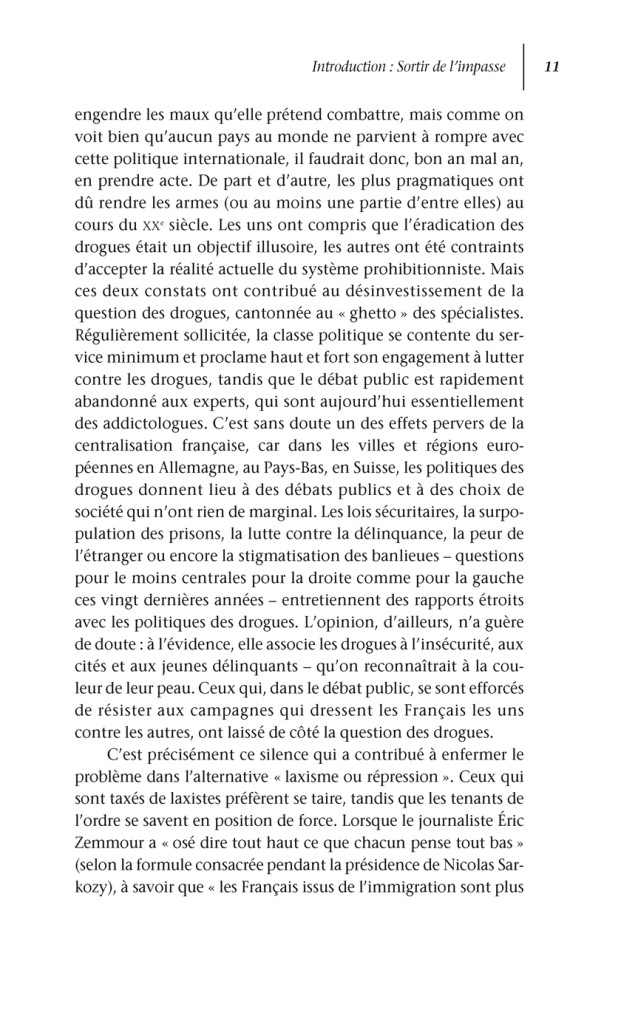 Introduction – Livre / Drogues : Sortir de l’impasse